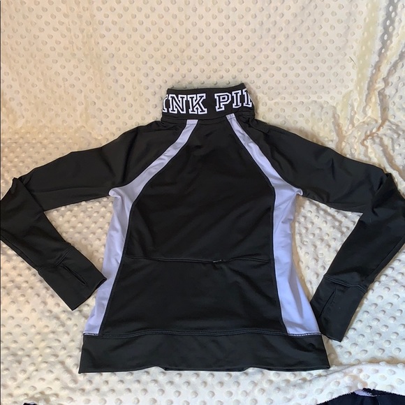 Woman’s Pink brand dark green sweatshirt - Picture 3 of 7